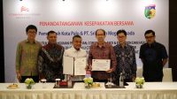 pemerintah Kota Palu bersama PT. Srihapan Mega Persada resmi melaksanakan penandatanganan kesepakatan bersama pada Jumat (23/05/2025) di Fairmont Hotel Jakarta.