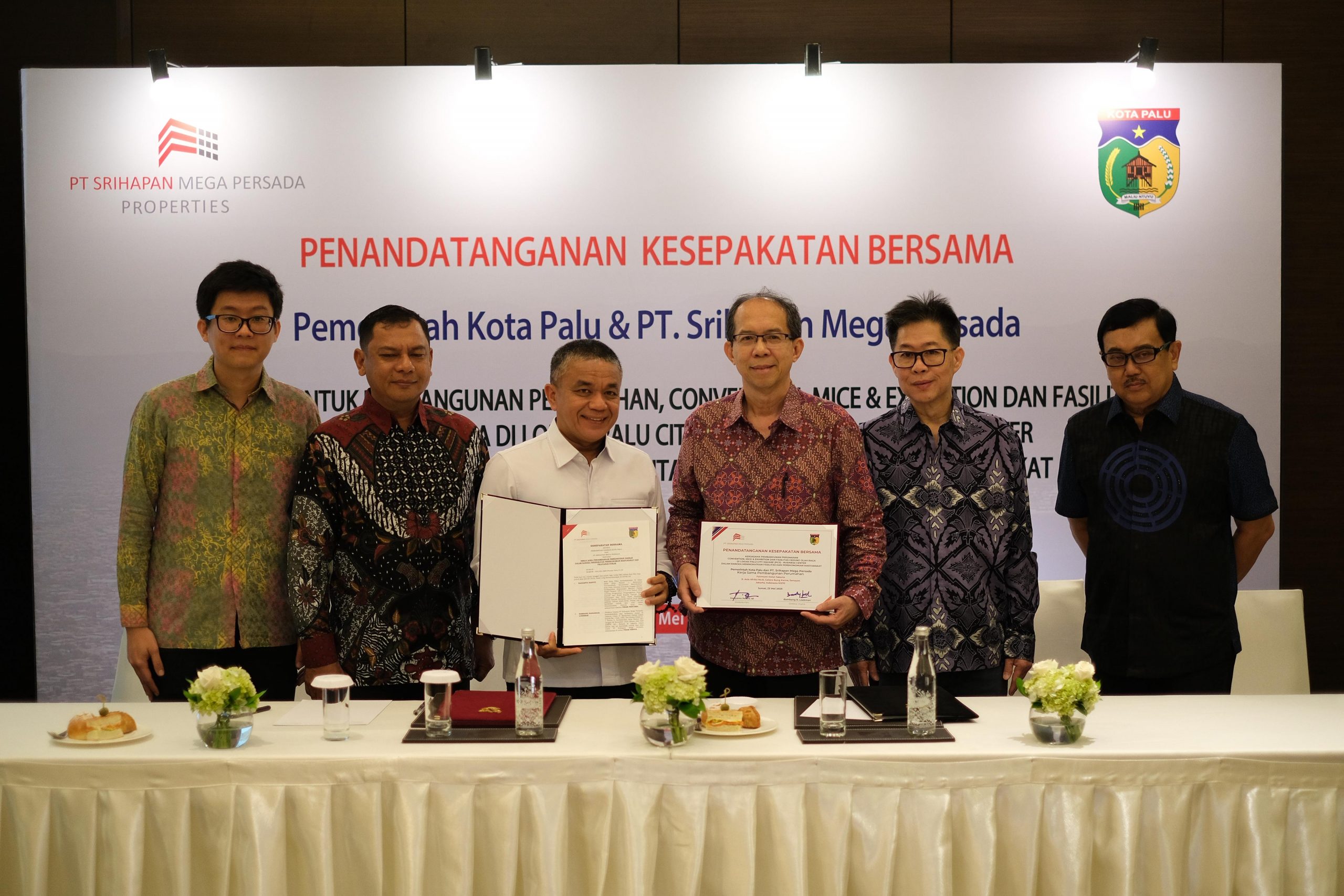 pemerintah Kota Palu bersama PT. Srihapan Mega Persada resmi melaksanakan penandatanganan kesepakatan bersama pada Jumat (23/05/2025) di Fairmont Hotel Jakarta.